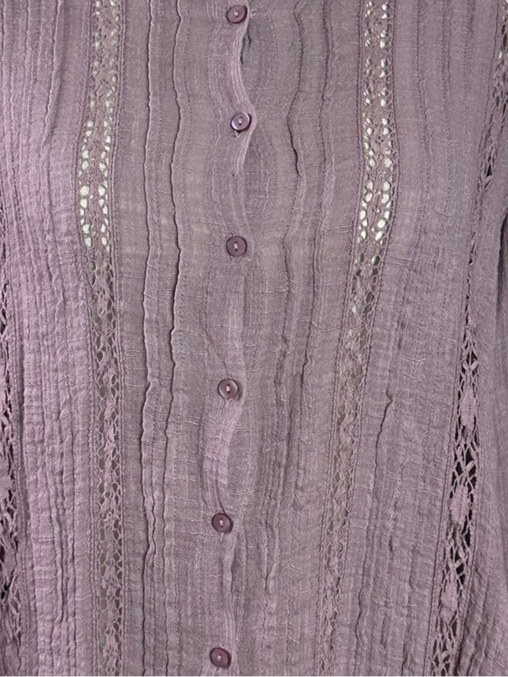 Free People FP One Mila Shirt in Lavender Purple Ethereal Dainty Romantic XS New - Picture 4 of 10